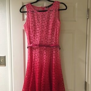 Pink Ombré Lace Dress